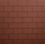 TEGOLA Střešní šindel ECO ROOF Rectangular 013 MIXED RED Obdélník - mix červený